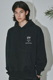 オーワイ(OY) 	SIDE ZIPPER HOODIE-BLACK