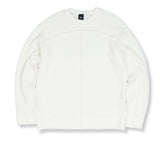 オーワイ(OY) 	TRIPLE LOGO CUTTING KNIT-WHITE