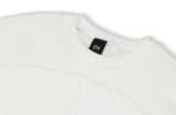 オーワイ(OY) 	TRIPLE LOGO CUTTING KNIT-WHITE