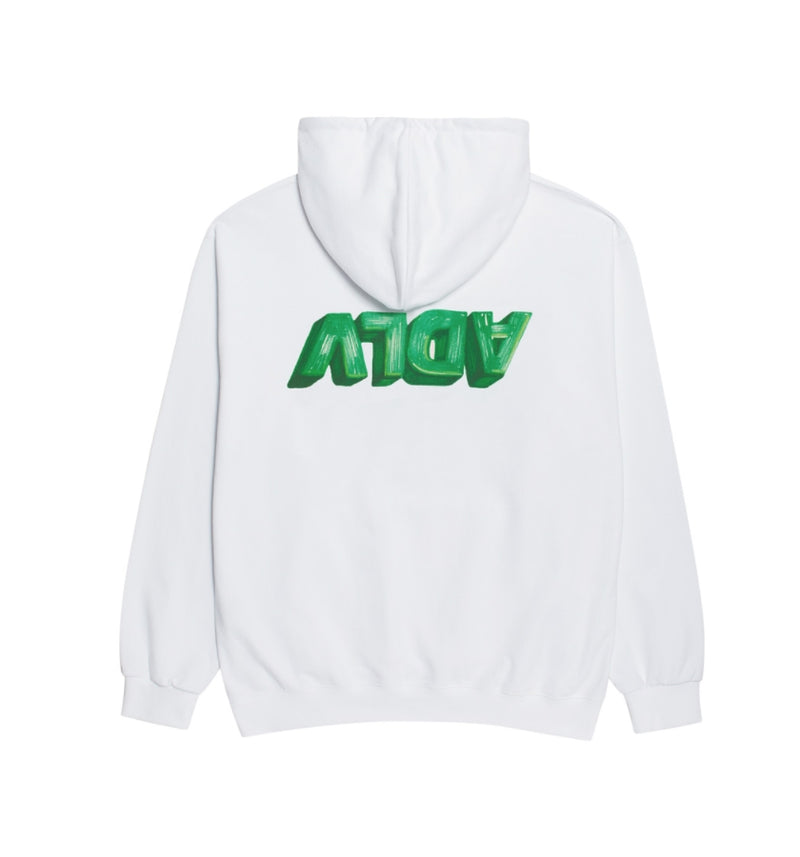 アクメドラビ(acme' de la vie)  ADLV UPSIDE DOWN HOODIE WHITE