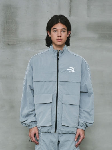 オーワイ(OY) 	U REFLECTIVE TRACK JACKET-GREY