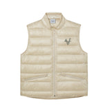 アクメドラビ(acme' de la vie) V LOGO DOWN VEST DARK IVORY