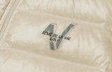 アクメドラビ(acme' de la vie) V LOGO DOWN VEST DARK IVORY