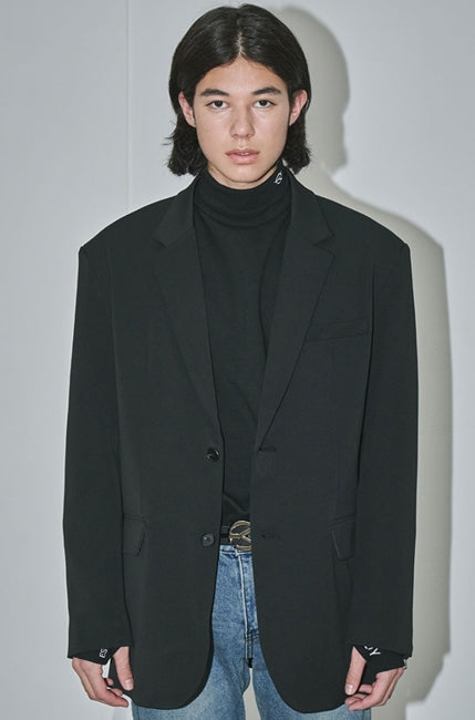 オーワイ(OY) 	OVERSIZE SINGLE BLAZER-BLACK