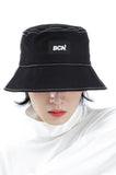 ベーシックコットン(BASIC COTTON) BCN Stitch Bucket Hat- Black