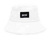 ベーシックコットン(BASIC COTTON) BCN Stitch Bucket Hat- White