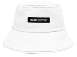 ベーシックコットン(BASIC COTTON) BCN Stitch Bucket Hat- White