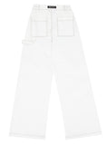 ベーシックコットン(BASIC COTTON) BCN Stitch Pants- White
