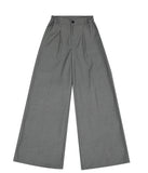 ベーシックコットン(BASIC COTTON) Basic Wide Pants-Gray