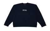 ベーシックコットン(BASIC COTTON) BCN Biz Man to Man-Navy