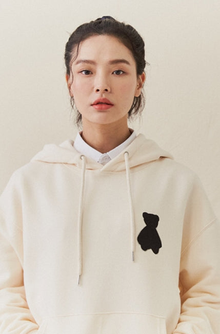 AQO_studiospace(アコスタジオスペース) AQO BEAR HOODIE IVORY