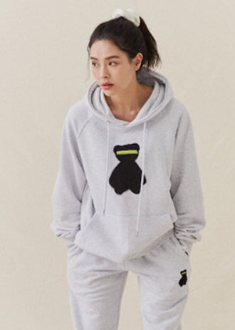 AQO_studiospace(アコスタジオスペース) AQO BIG BEAR HOODIE GREY