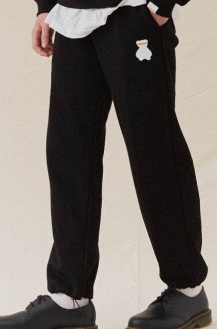 AQO_studiospace(アコスタジオスペース)  AQO BEAR SWEAT PANTS BLACK