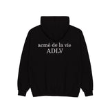 アクメドラビ(acme' de la vie) ADLV BABY FACE HOODIE BLACK SKATEBOARD