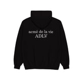 アクメドラビ(acme' de la vie) ADLV BABY FACE HOODIE BLACK TROOPER HAT