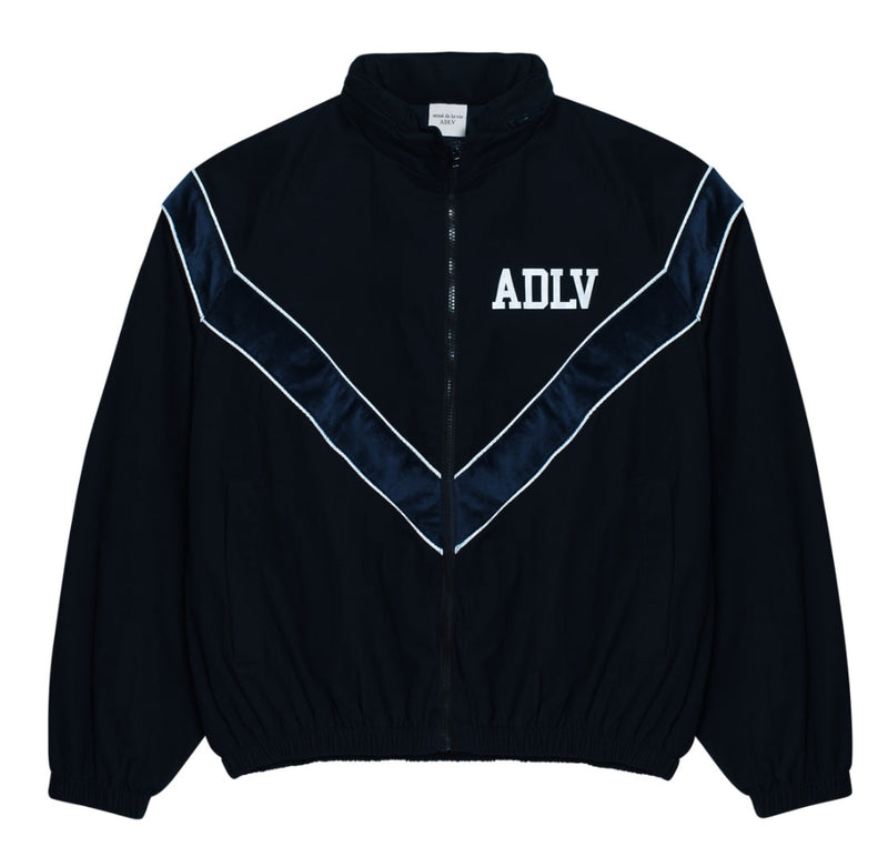 アクメドラビ(acme' de la vie) ADLV PIPING VELVET JACKET NAVY