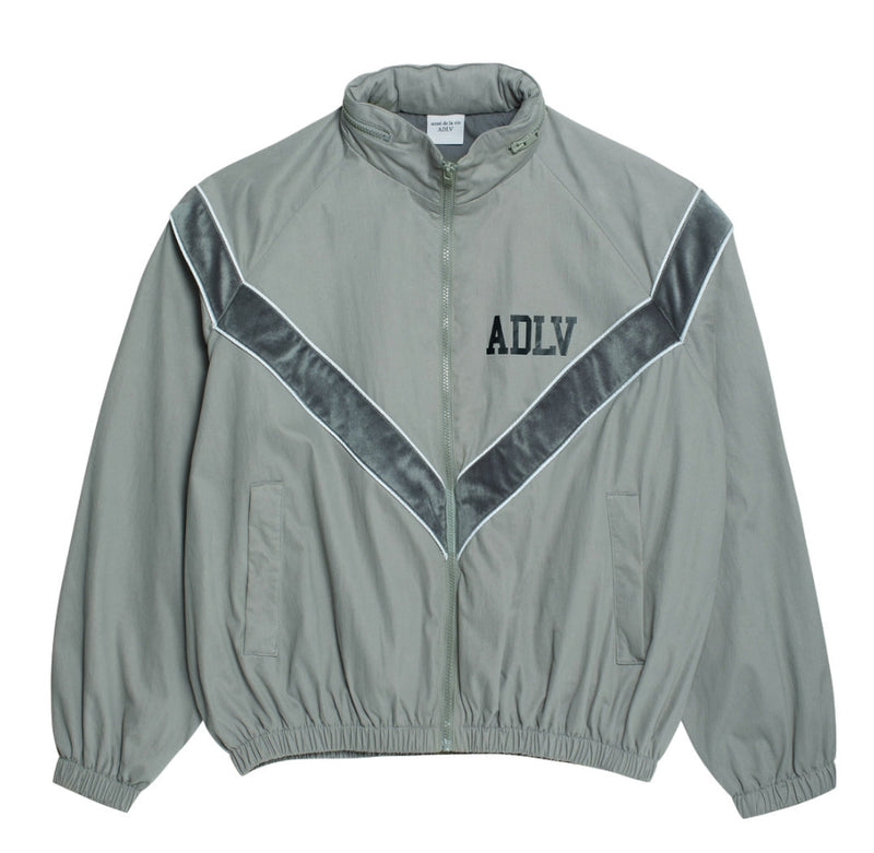 アクメドラビ(acme' de la vie) ADLV PIPING VELVET JACKET GREY