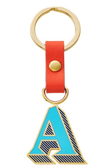 MONDAY EDITION(マンデイエディション) Stickery Initial Key Ring A