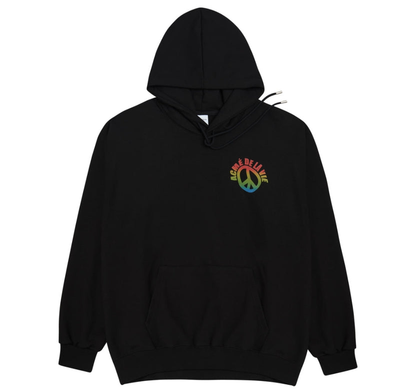 アクメドラビ(acme' de la vie) PEACE LOGO HOODIE BLACK