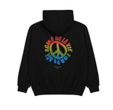 アクメドラビ(acme' de la vie) PEACE LOGO HOODIE BLACK