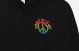 アクメドラビ(acme' de la vie) PEACE LOGO HOODIE BLACK