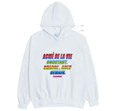 アクメドラビ(acme' de la vie) RAINBOW LOGO HOODIE WHITE