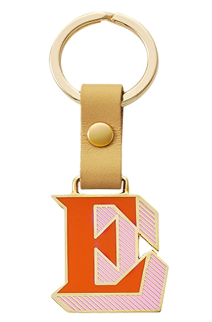 MONDAY EDITION(マンデイエディション) Stickery Initial Key Ring E