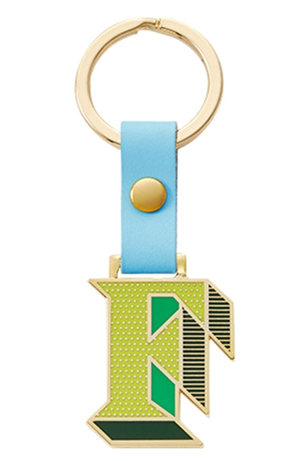 MONDAY EDITION(マンデイエディション) Stickery Initial Key Ring F
