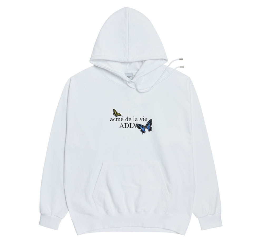 口コミ・レビューで人気商品を探そう vie) la de アクメドラビ(acme' BUTTERFLY WHITE HOODIE ジャケット・アウター
