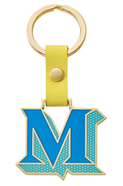 MONDAY EDITION(マンデイエディション) Stickery Initial Key Ring M