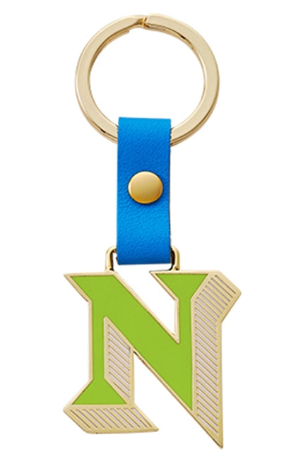 MONDAY EDITION(マンデイエディション) Stickery Initial Key Ring N