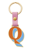 MONDAY EDITION(マンデイエディション) Stickery Initial Key Ring Q