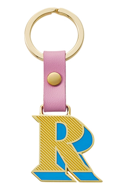 MONDAY EDITION(マンデイエディション) Stickery Initial Key Ring R