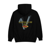 アクメドラビ(acme' de la vie) V LOGO RUNNER HOODIE BLACK