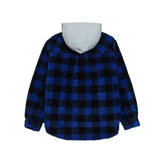 アクメドラビ(acme' de la vie) CHECK HOODIE JACKET BLUE