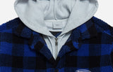 アクメドラビ(acme' de la vie) CHECK HOODIE JACKET BLUE