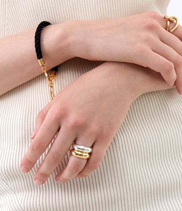 MONDAY EDITION(マンデイエディション) Bold Twin Silver Rings
