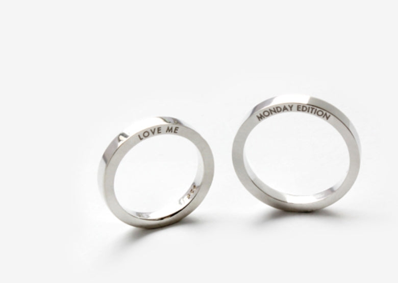 MONDAY EDITION(マンデイエディション) Love Me Silver Ring For Single