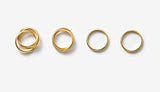 MONDAY EDITION(マンデイエディション) Simple Mobius Ring Set