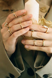 MONDAY EDITION(マンデイエディション) Tiny Cristal Cuff Or Knuckle Ring Set