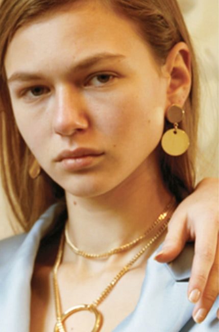 MONDAY EDITION(マンデイエディション) Two Circles Earrings