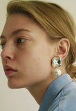 MONDAY EDITION(マンデイエディション)  Bold Crystal Pearl Earrings