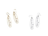 MONDAY EDITION(マンデイエディション)  usual me letter earrings