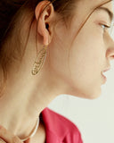 MONDAY EDITION(マンデイエディション)  usual me letter earrings