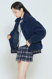 ロマンティッククラウン(ROMANTIC CROWN)   FLEECE MODS JACKET_NAVY