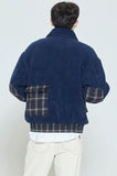 ロマンティッククラウン(ROMANTIC CROWN)   FLEECE MODS JACKET_NAVY