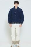 ロマンティッククラウン(ROMANTIC CROWN)   FLEECE MODS JACKET_NAVY