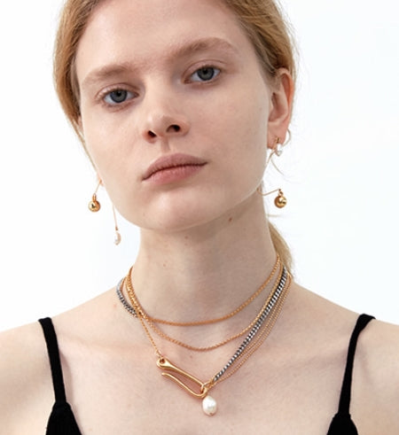 MONDAY EDITION(マンデイエディション)   Ugly Pearl Simple Earrings