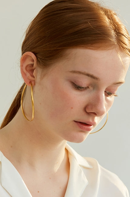 MONDAY EDITION(マンデイエディション)  Wave Big Circle Earrings