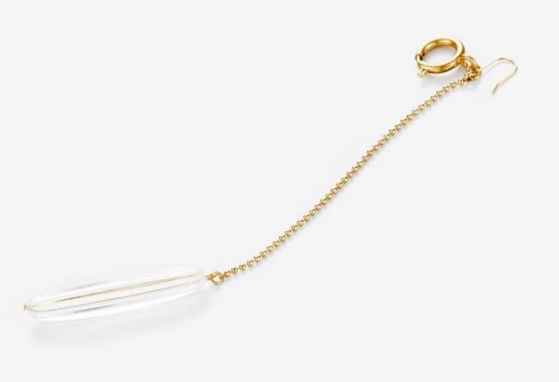 MONDAY EDITION(マンデイエディション)  Acrylic Bar Link Single Earring